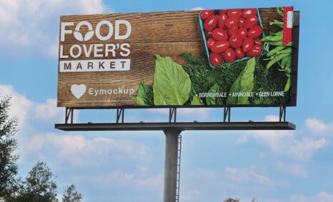 Free Food Lovers Billboard Mockup