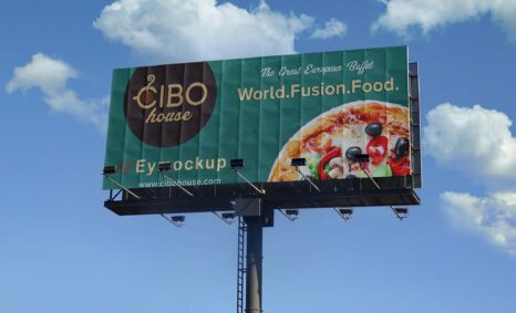 Free Fusion Food Billboard Mockup