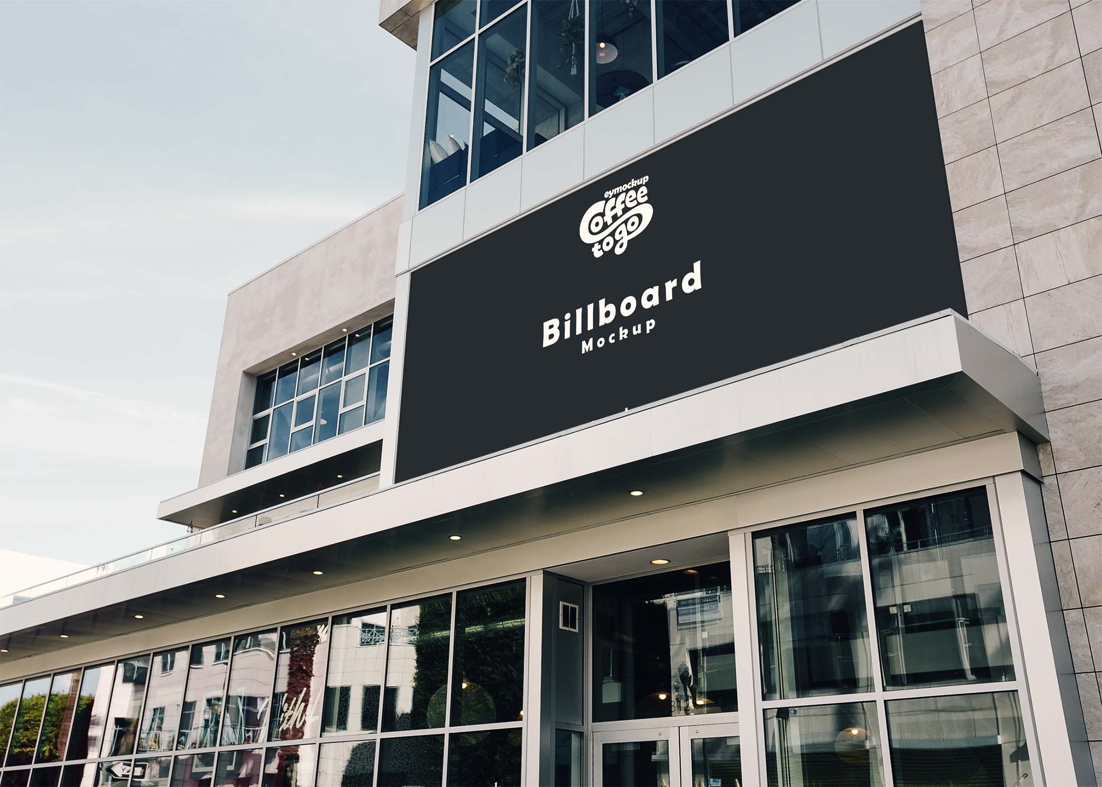 Free Horizontal Billboard Mockup By Eymockup