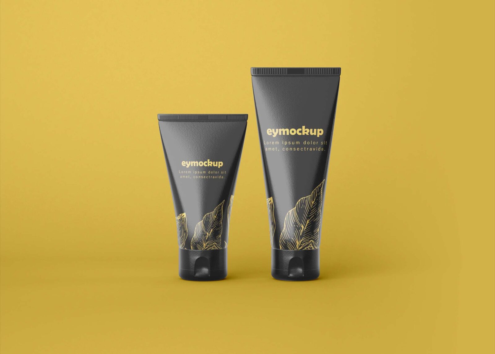 Free Skin Lotion Tube PSD Mockup
