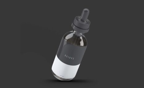 Free Clear Dropper Bottle Mockup