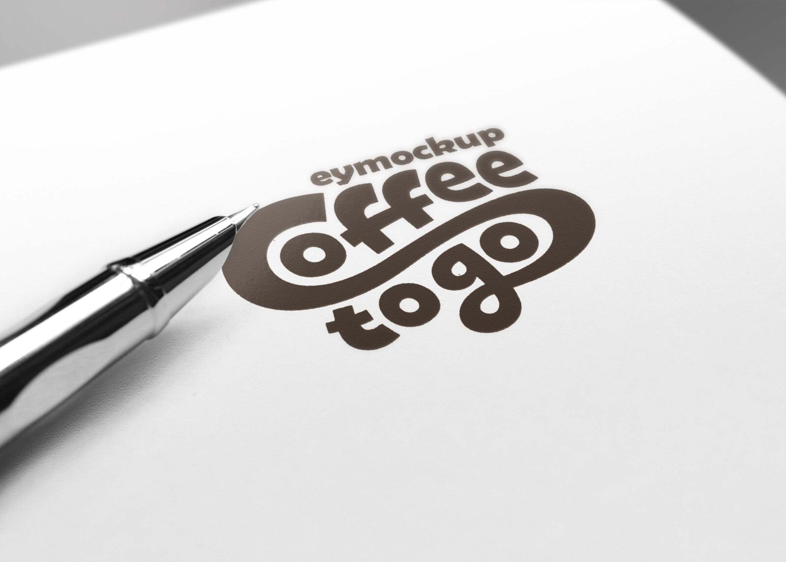Free Pen Paper Logo Mockup