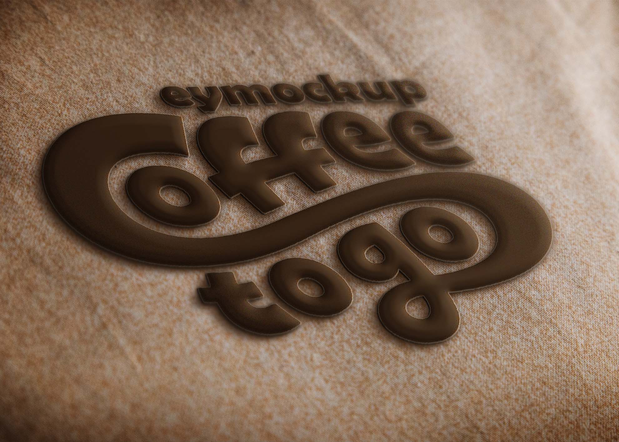Free Realistic Smooth Logo Mockup
