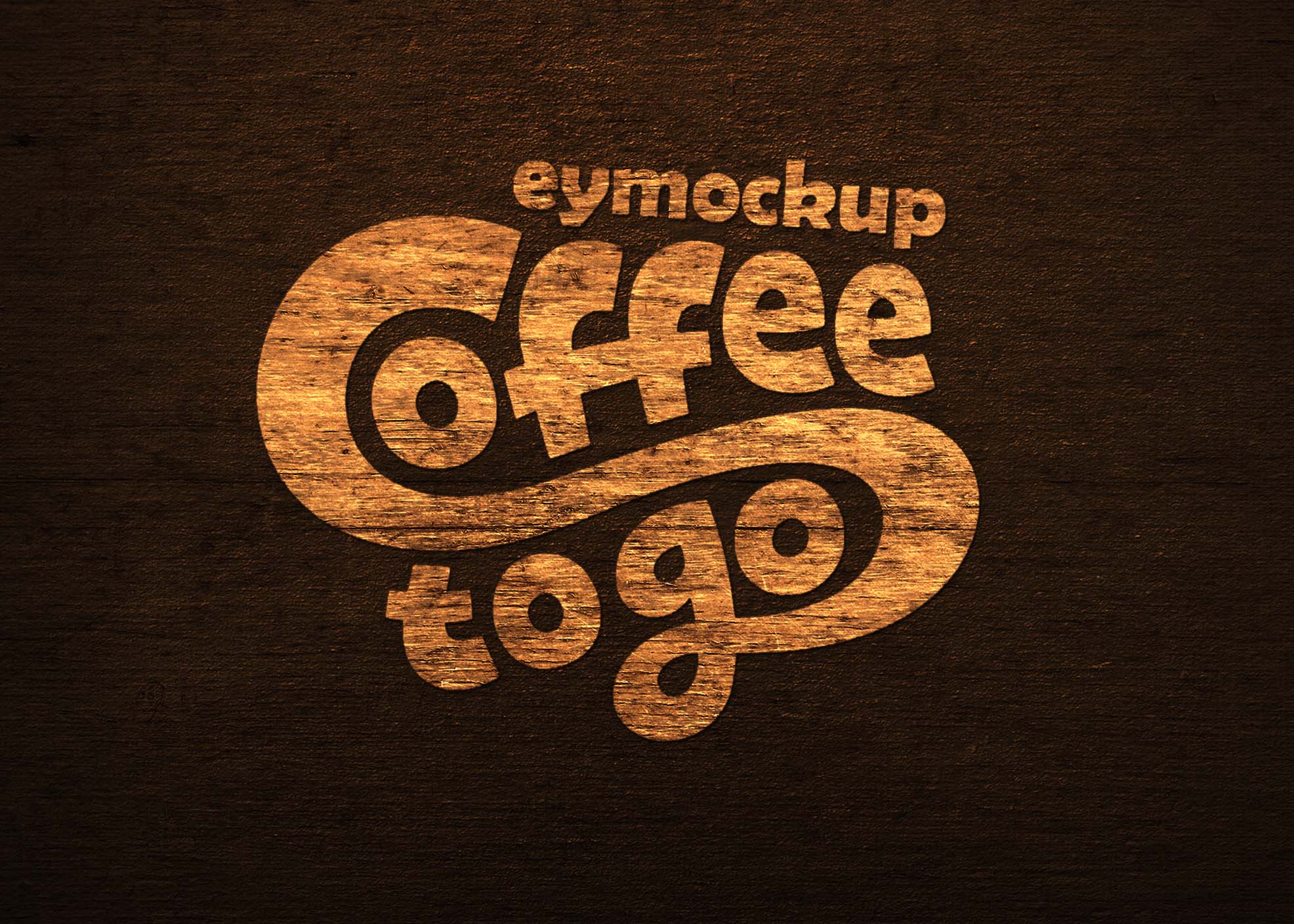 Free Rusted Wood Logo Mockup