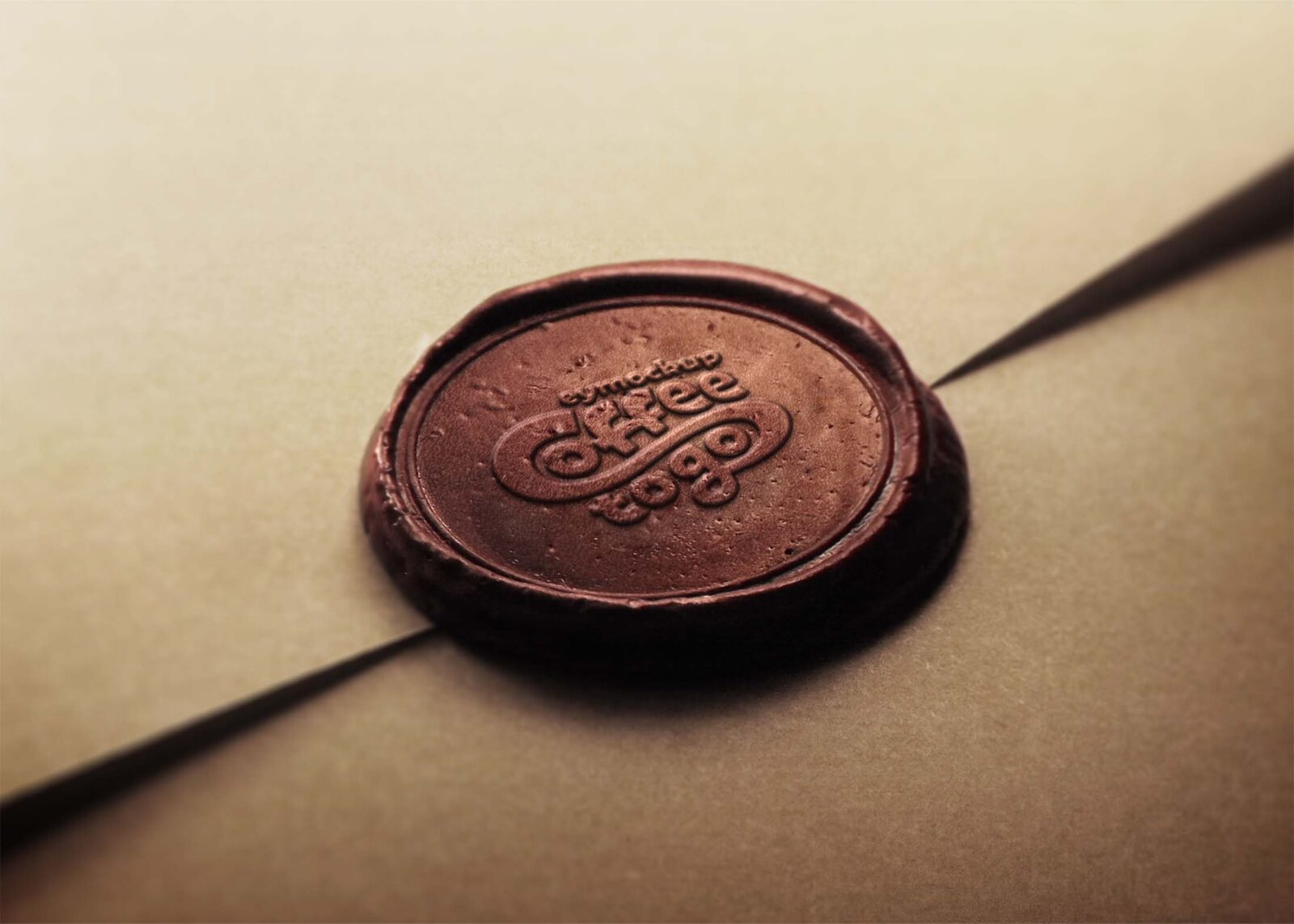 Free Seal Pressed Logo Mockup