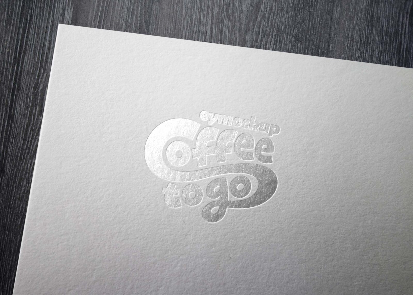 Free Silver Overlay Logo Mockup