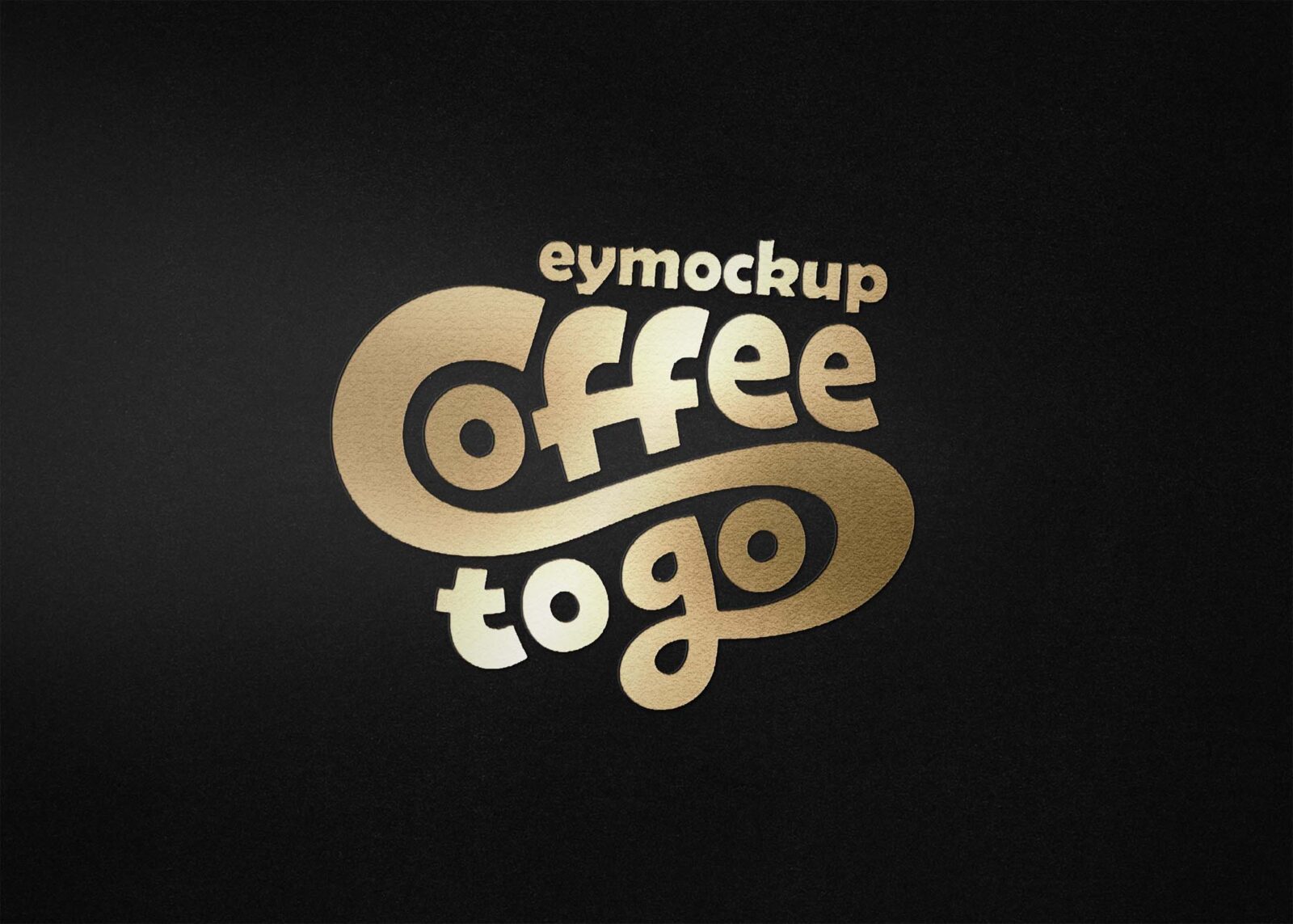 Free Simple Gold Logo Mockup