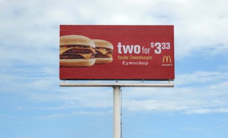 Free Super Burger Billboard Mockup