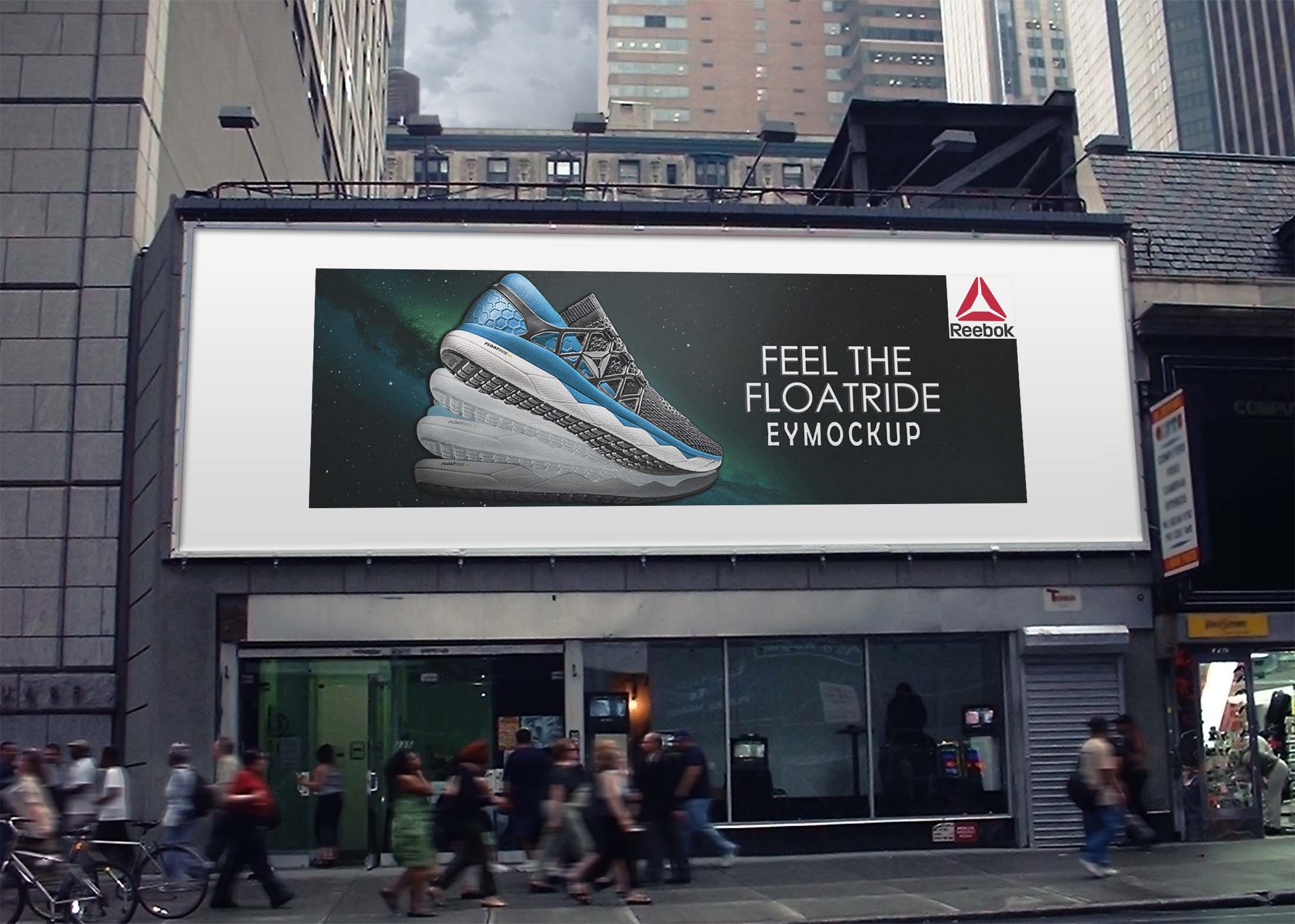 Free Urban Billboard Mockup