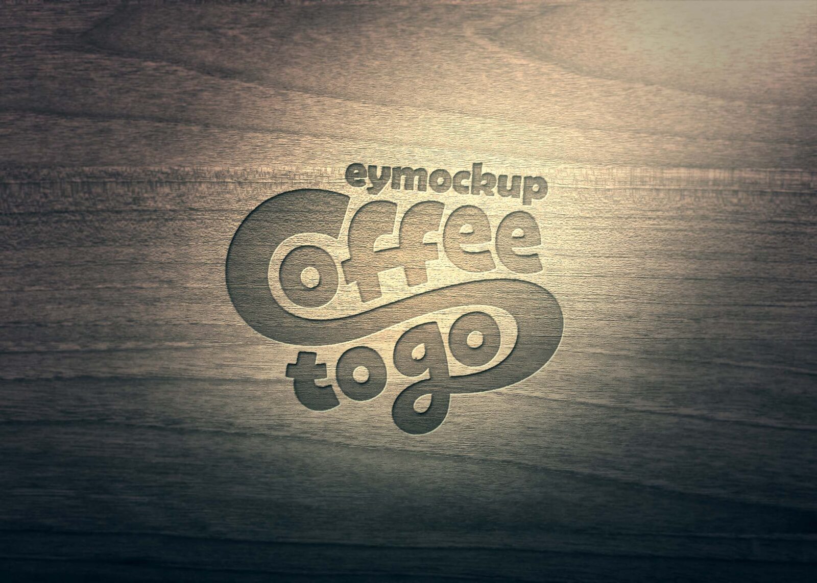 Free Wood Background Light Logo Mockup