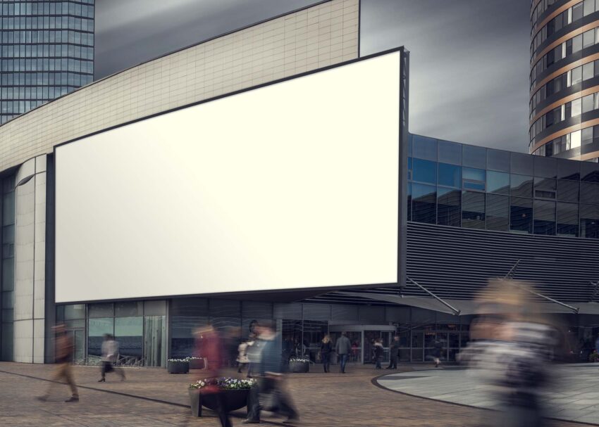 Free ad Billboard Mockup By Eymockup