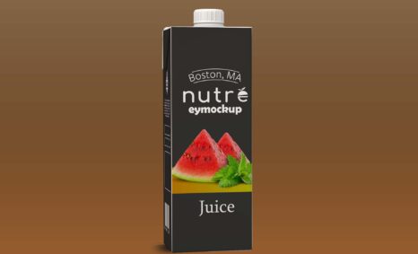 Free Airtight Juice Packaging Mockup