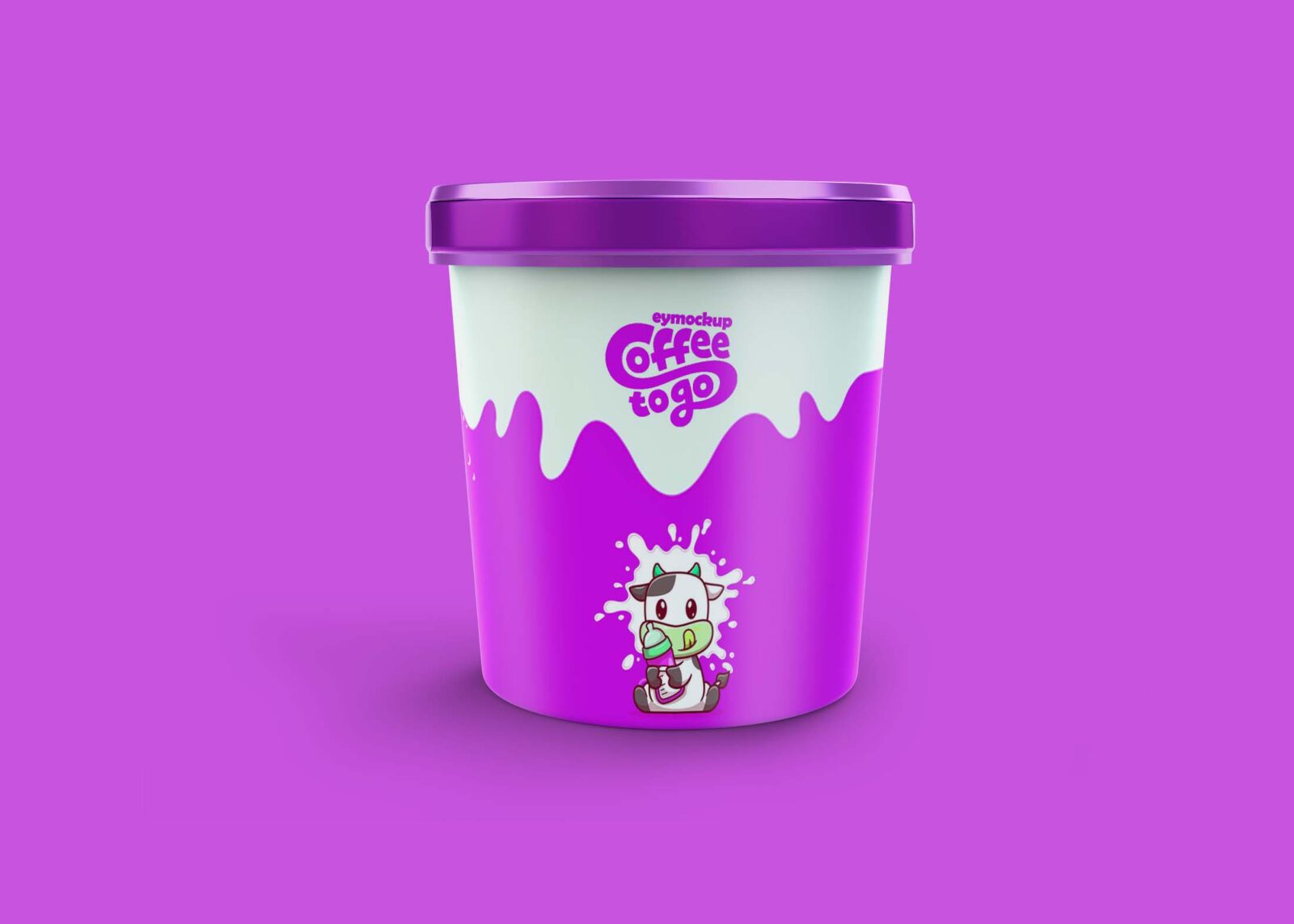 Free Baby Ice Cream Cup Mockup