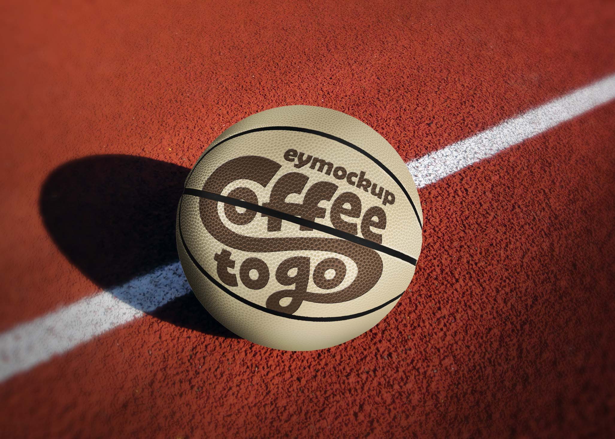 Free Basket Ball Artwork Mockup