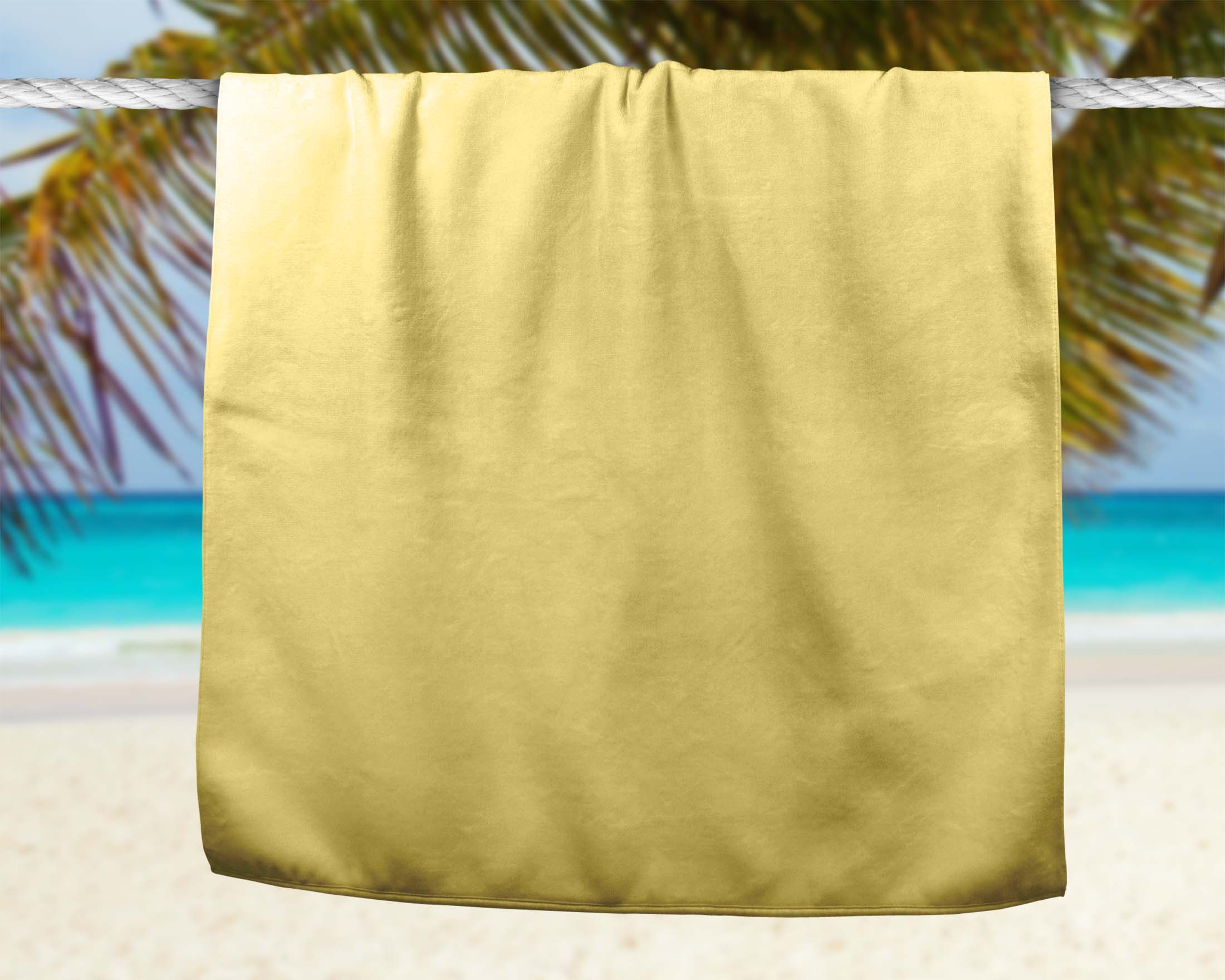 Free Beach Towel Artwork Mockup