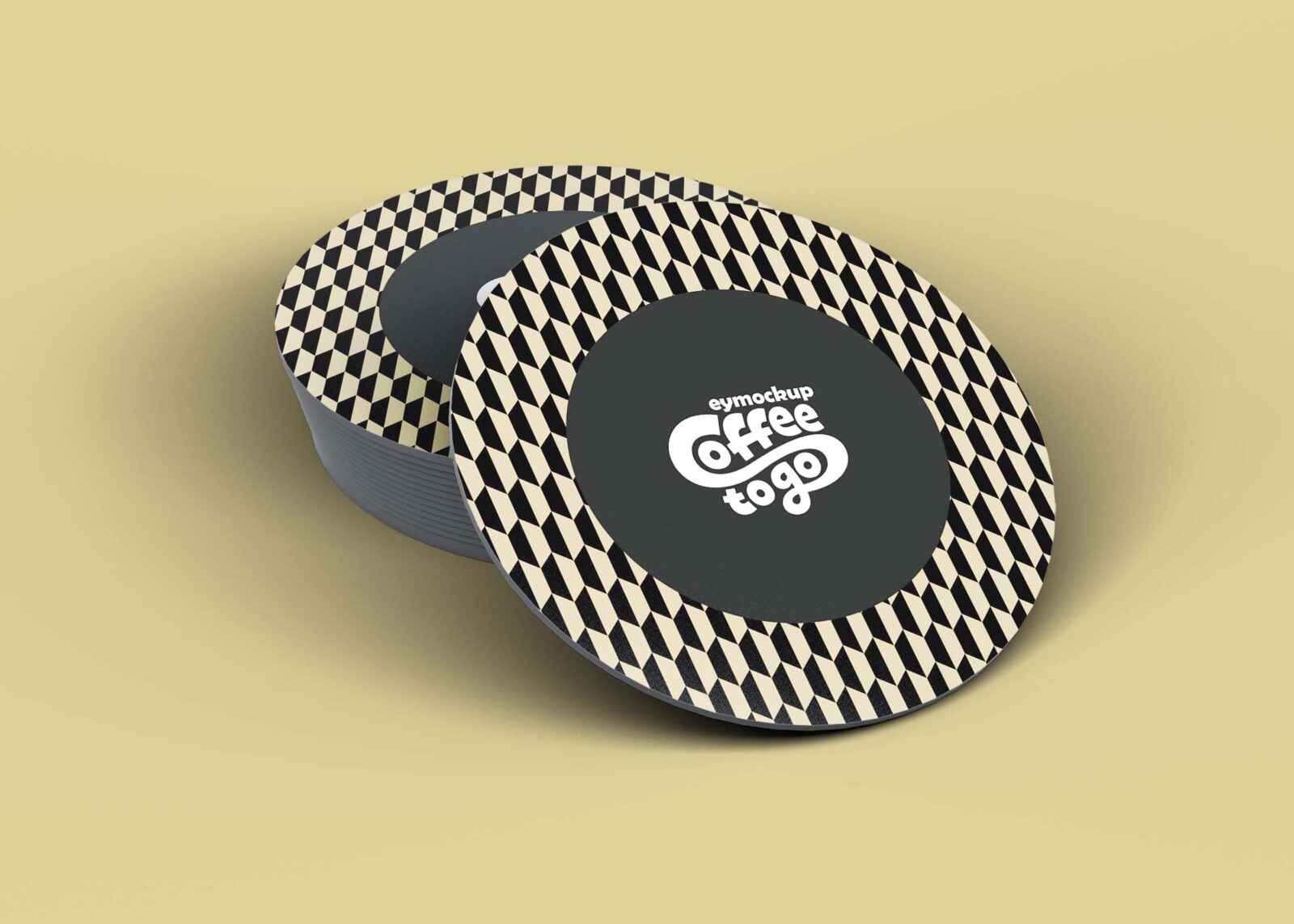 Free Beer Mat Coaster Mockup