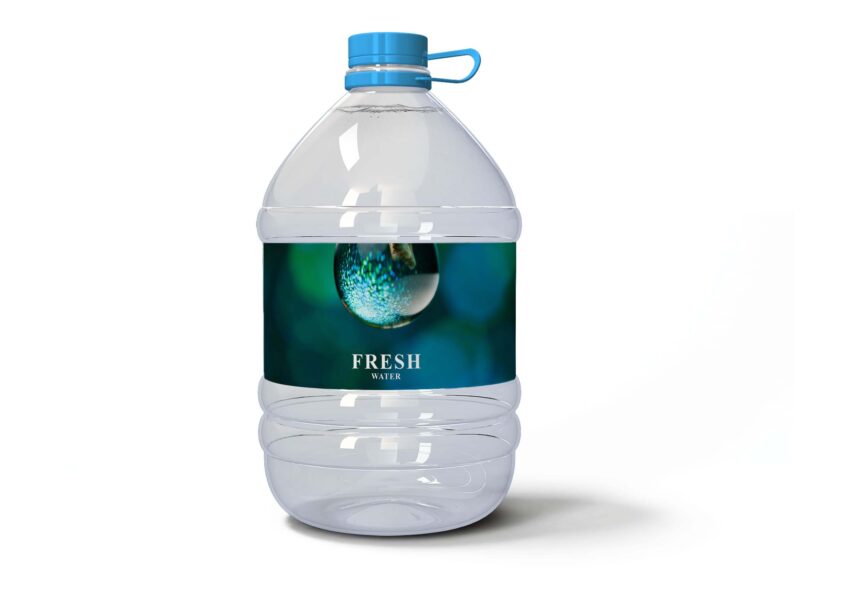 Free Big Water Bottle Mockup