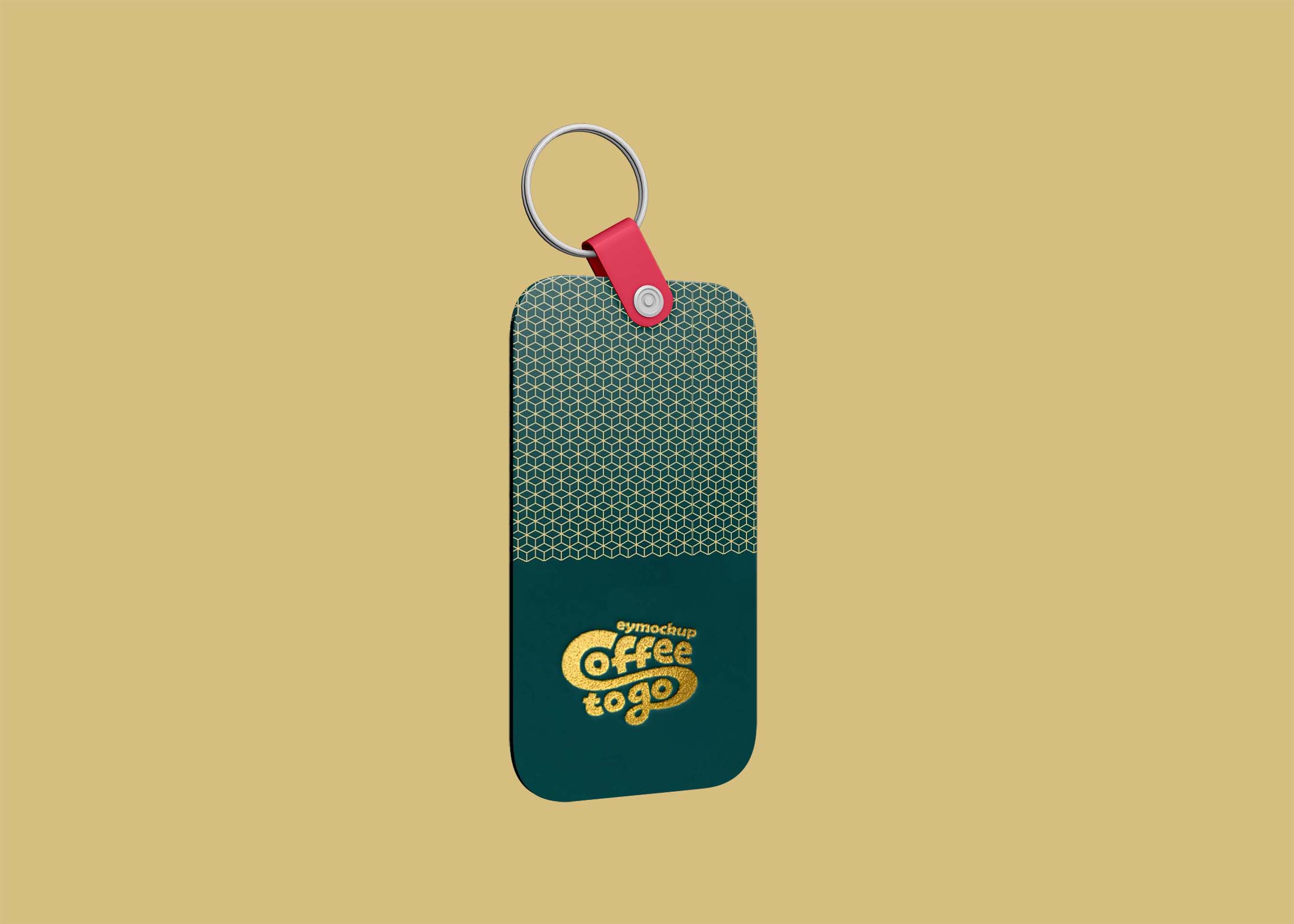 Free Bike Key Tag Mockup