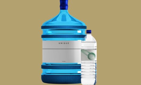 Free Blank Water Bottle Mockup