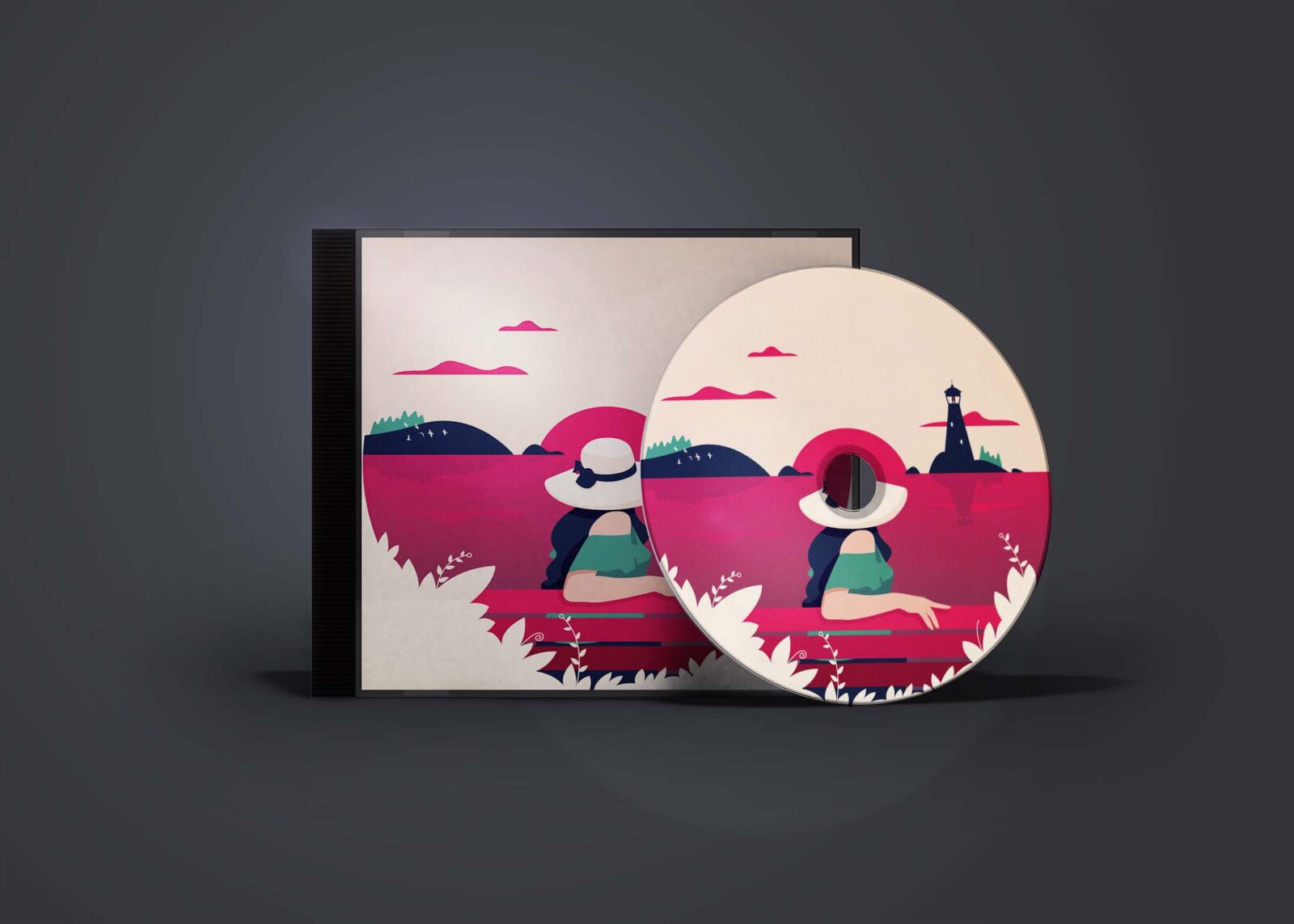 Free Branding DVD Mockup
