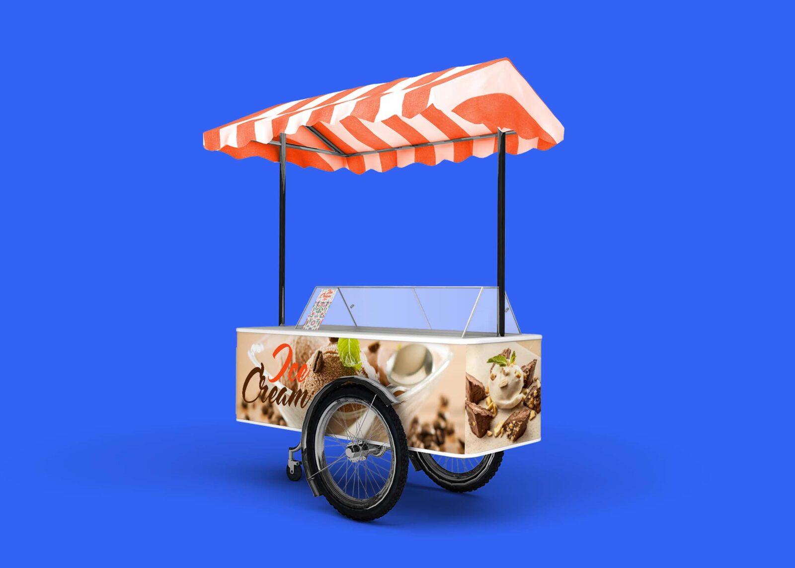 Free Branding Tricycle Mockup