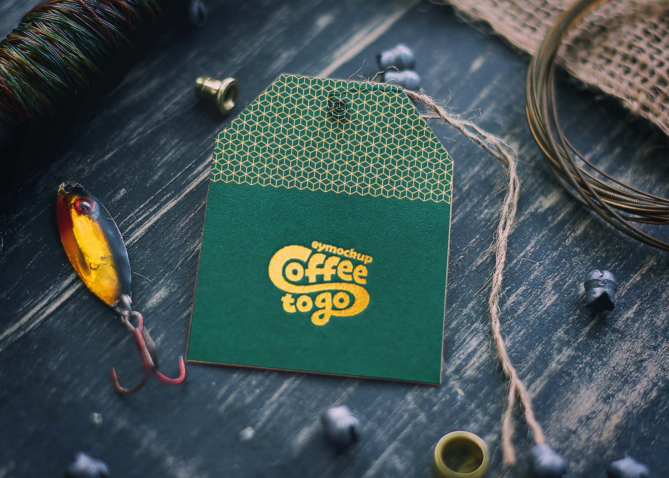 Free Brown Paper Tag Mockup