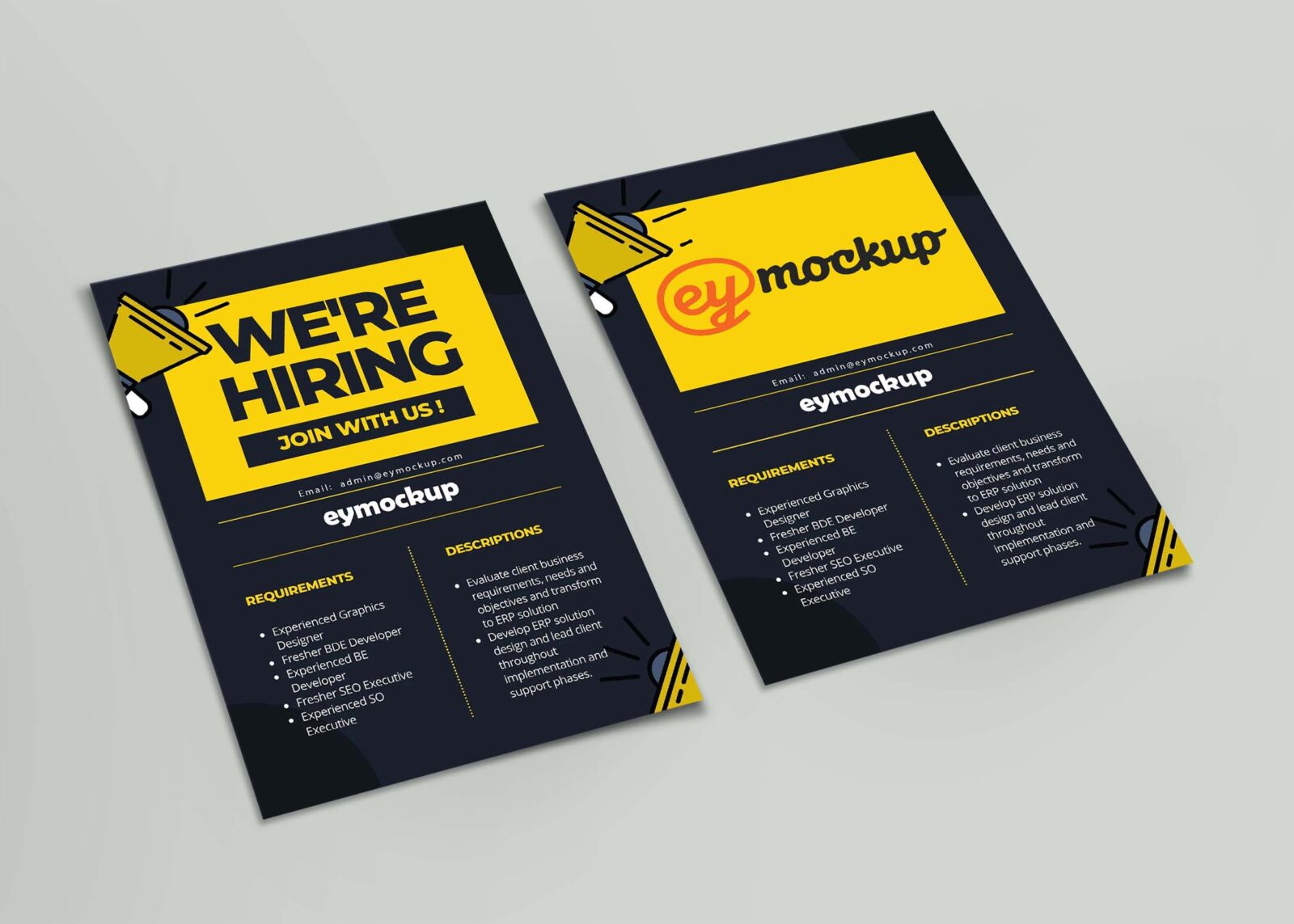 Free Canva Design Poster Mockup