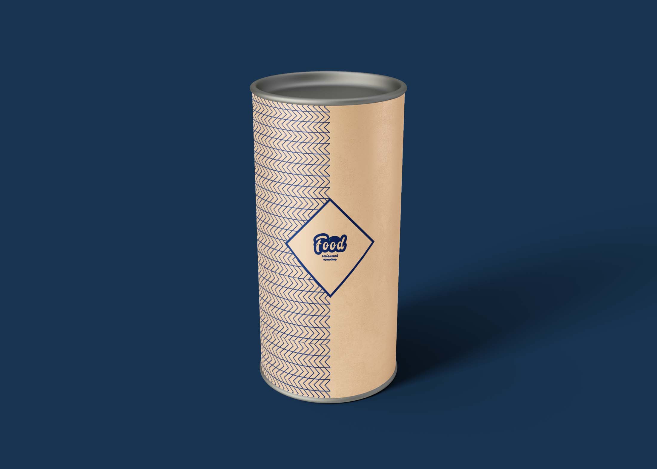 Free Cardboard Tube Mockup