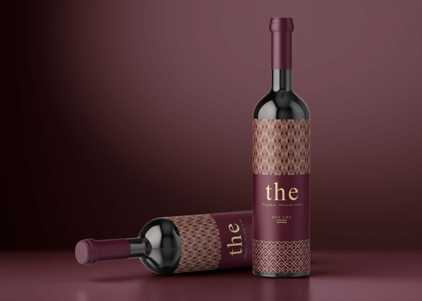 Free Classy Wine Label Mockup