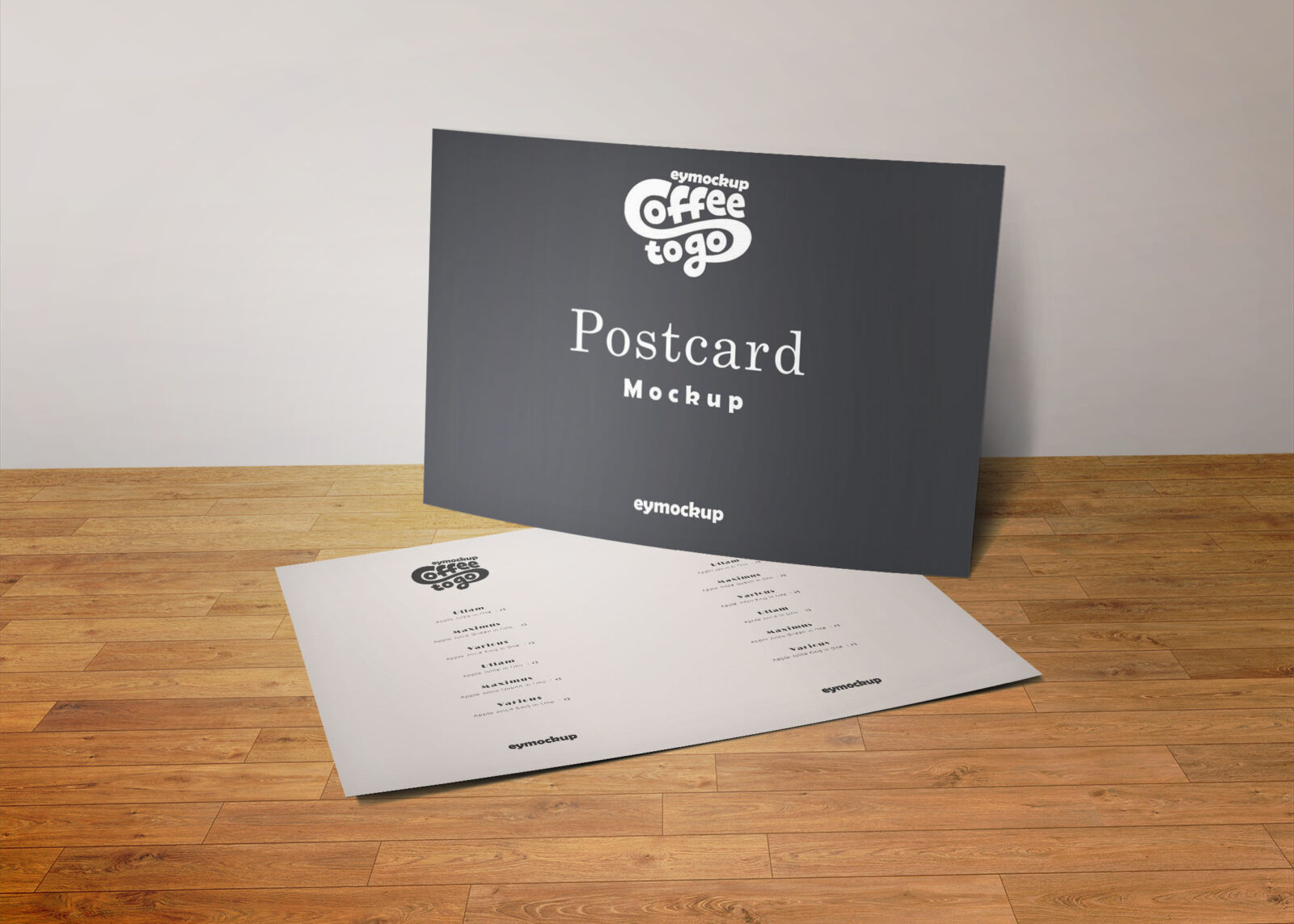 Free Clean Postcard Mockup