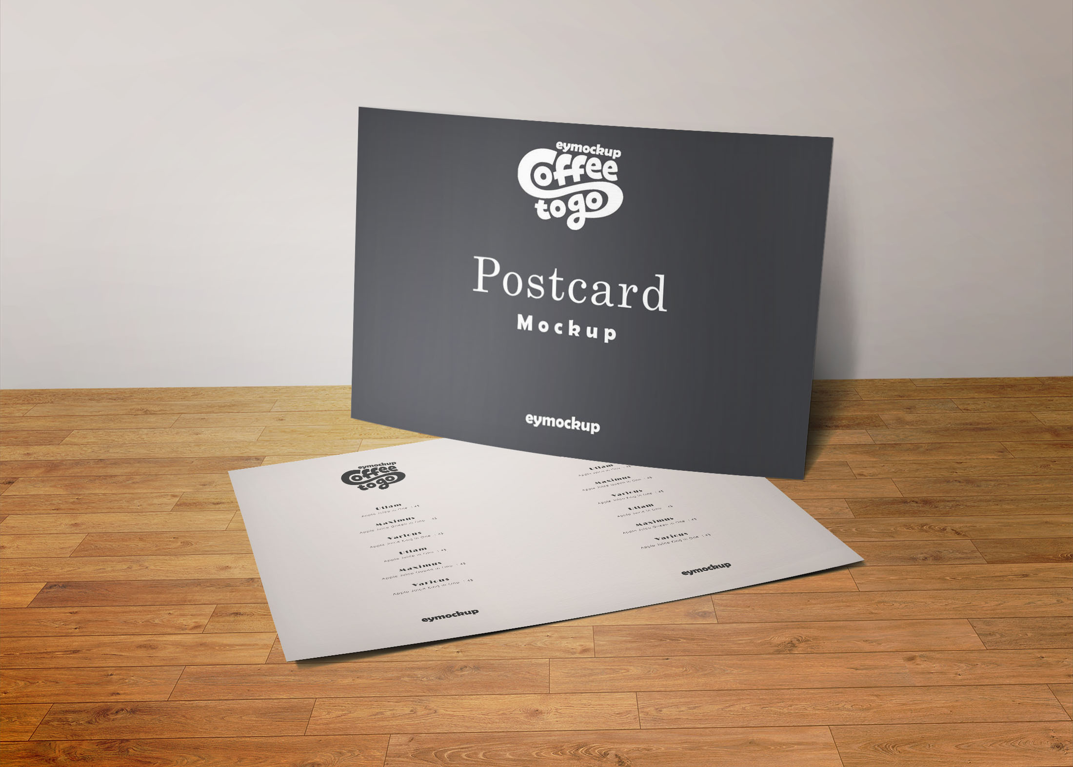 Free Clean Postcard Mockup