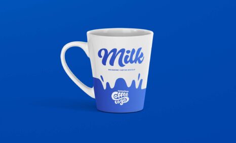 Free Coffee Label Mug Mockup