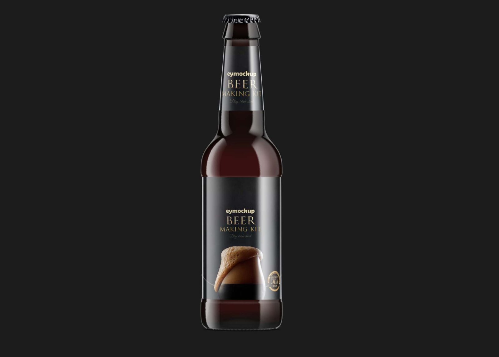 Free Creator Beer Bottle Mockup