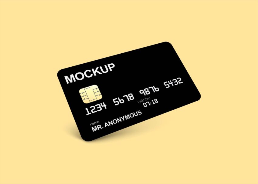 Free Credit Card Design Mockup
