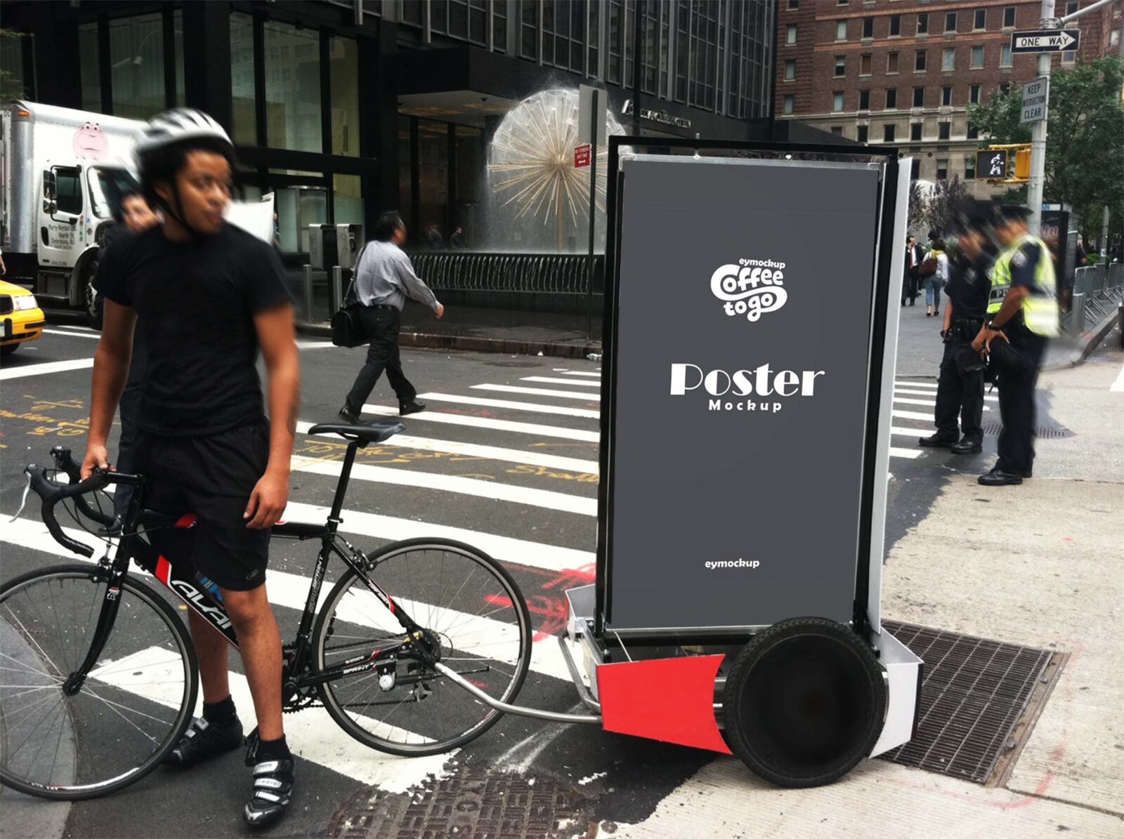 Free Cycle Poster Mockup