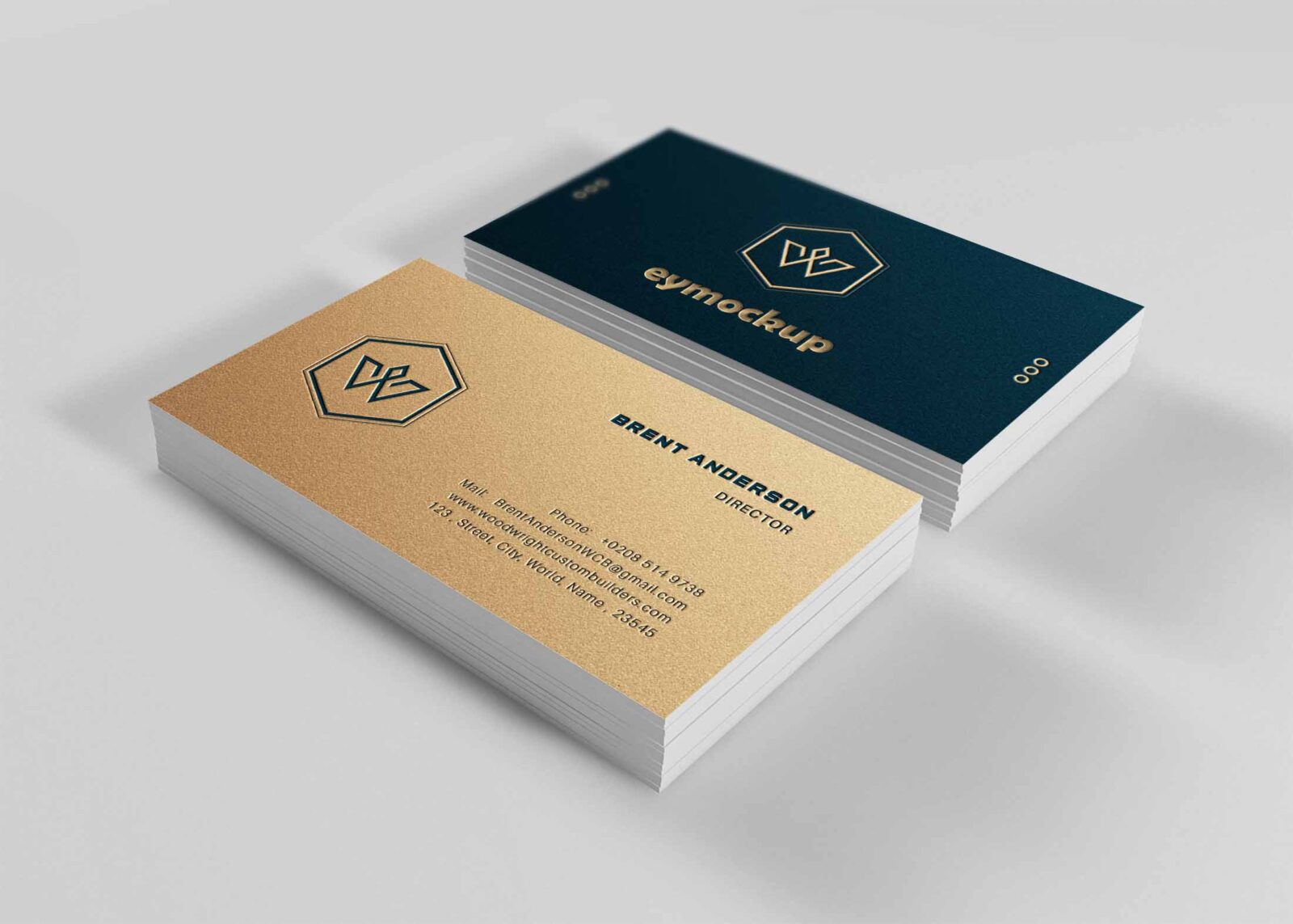 Free Luxury Visiting Card Mockup
