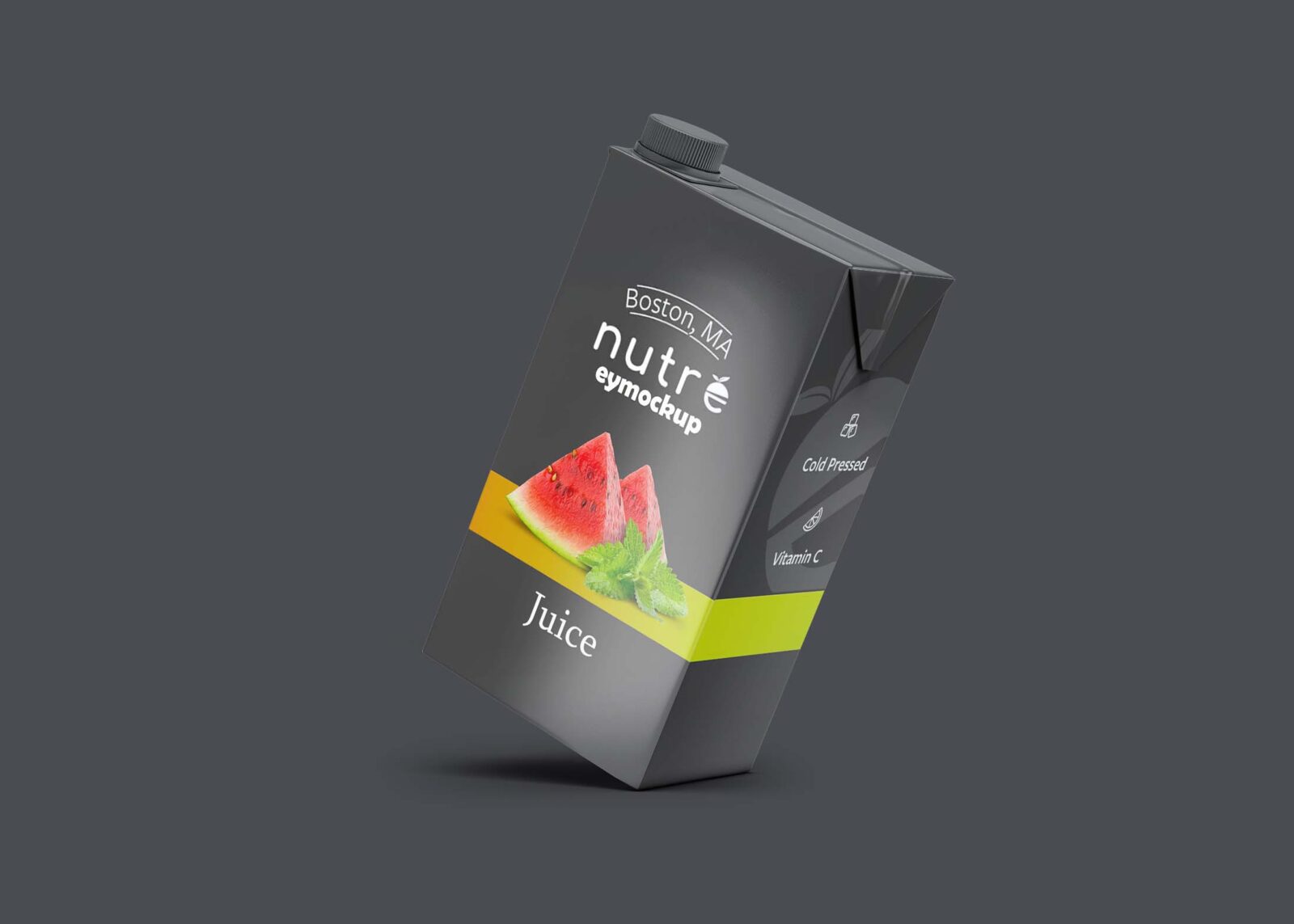 Free Mango Juice Packaging Mockup
