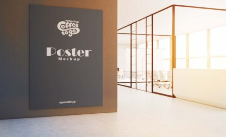 Free Office Building Poster Mockup
