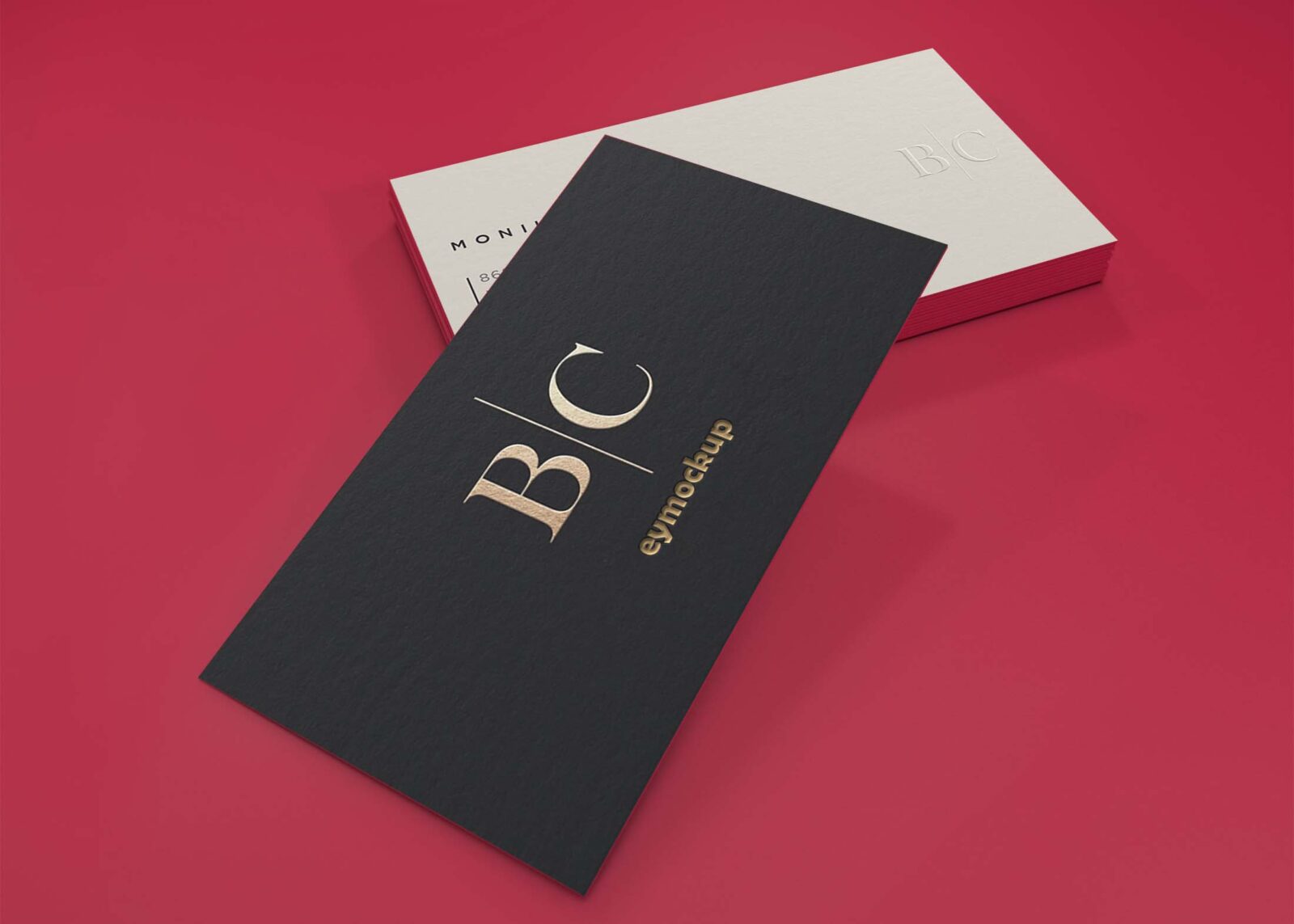 Free PSD Classic Visiting Card Mockup