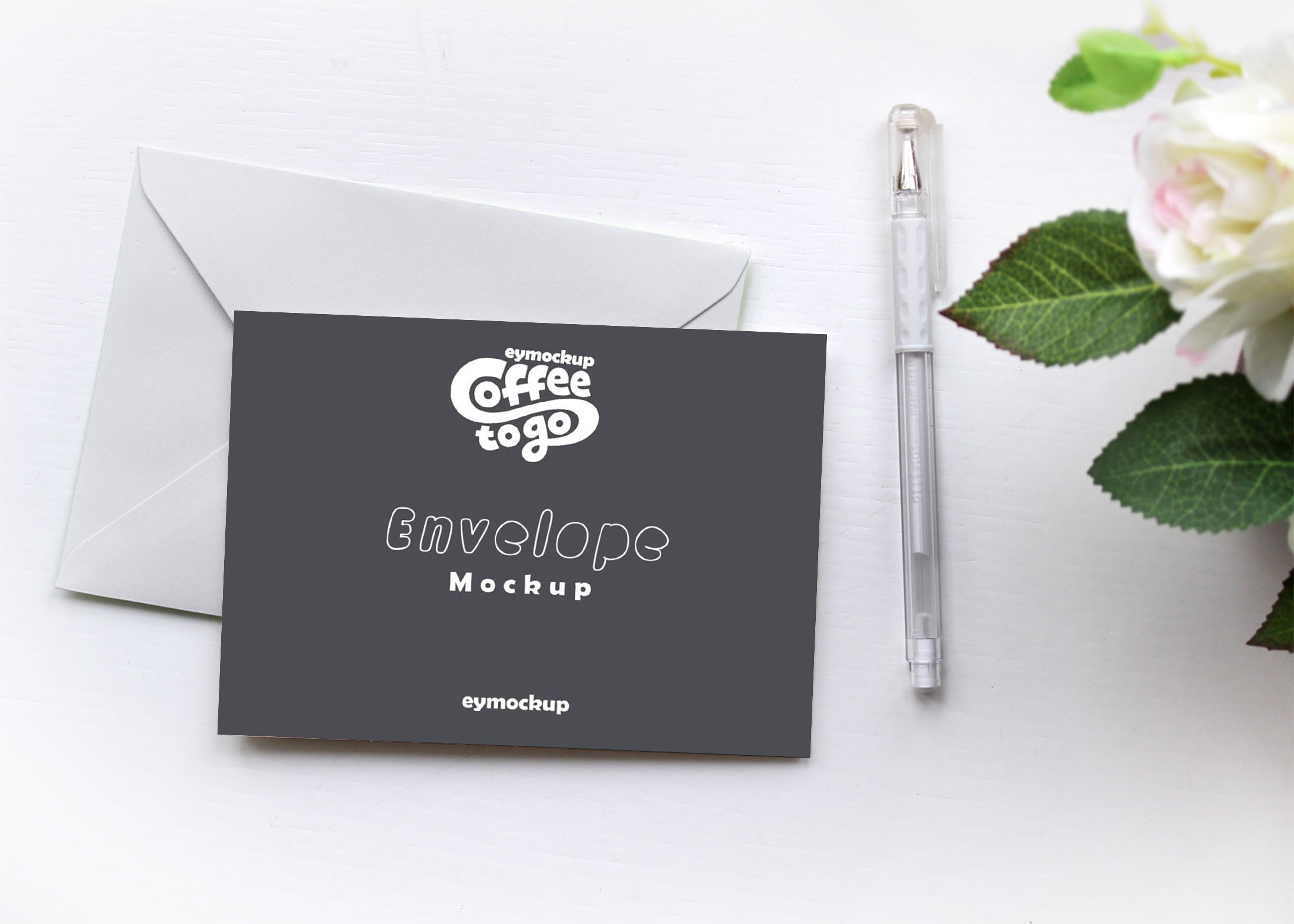 Free PSD Postcard Mockup