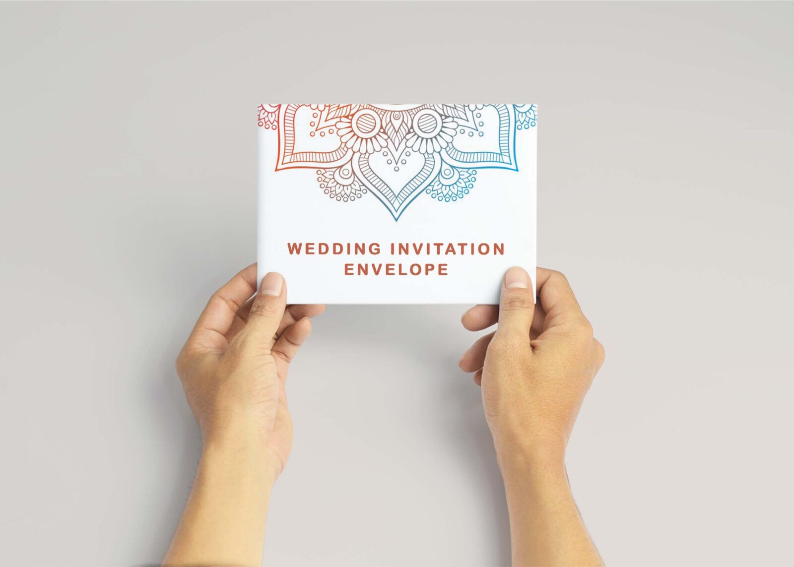 Free Postcard Mockup With Hand