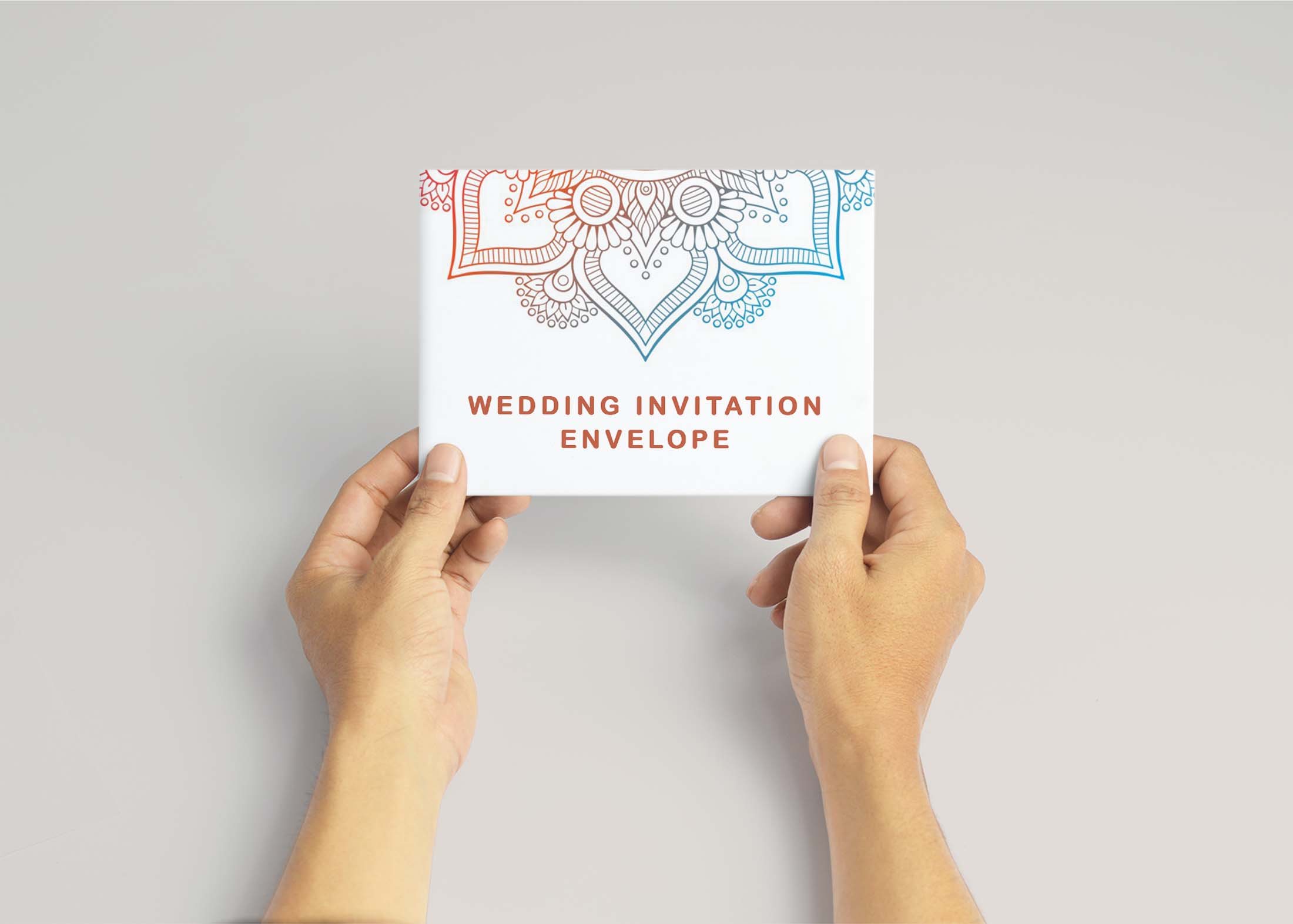 Free Postcard Mockup With Hand