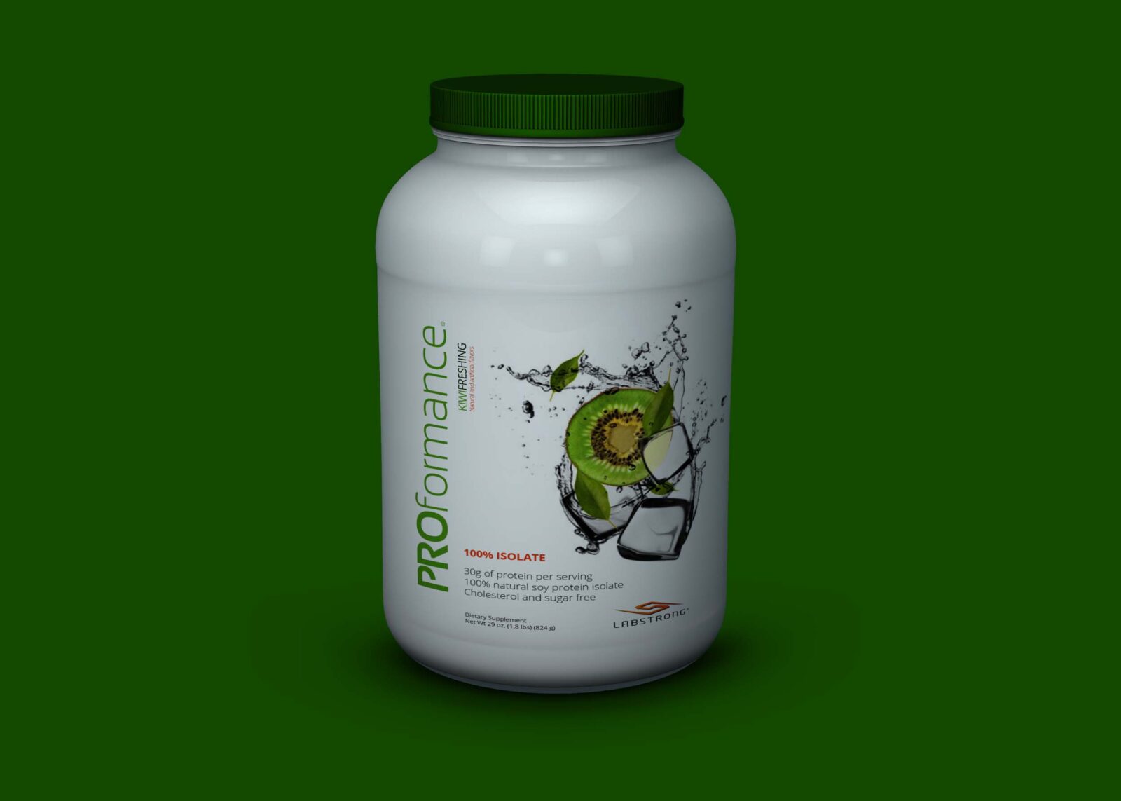 Free Powder Supplement Bottle Mockup