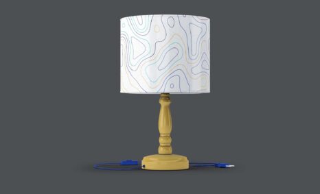 Free Room Lamp Artwork Mockup