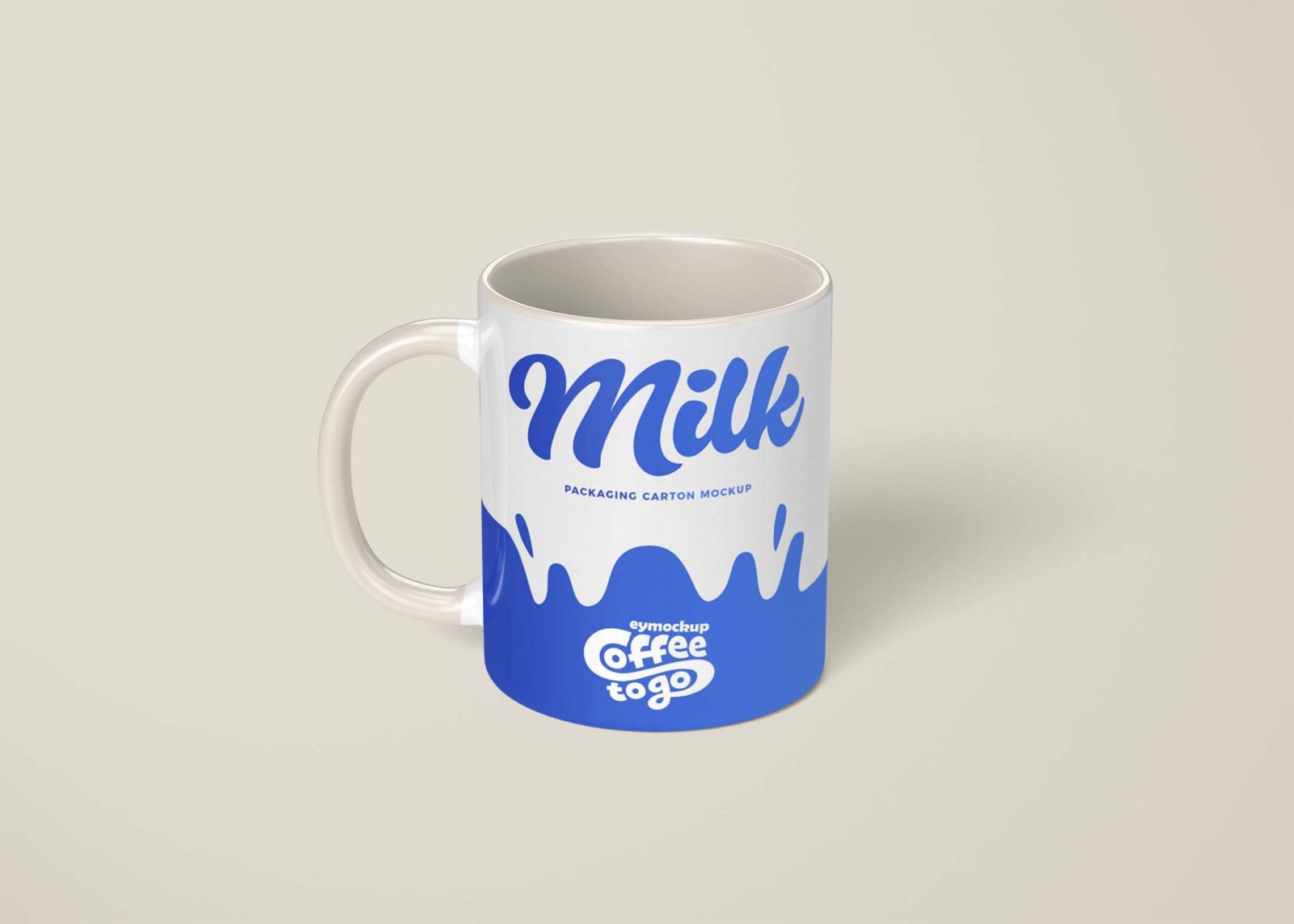 Free Round Classy Mug Mockup