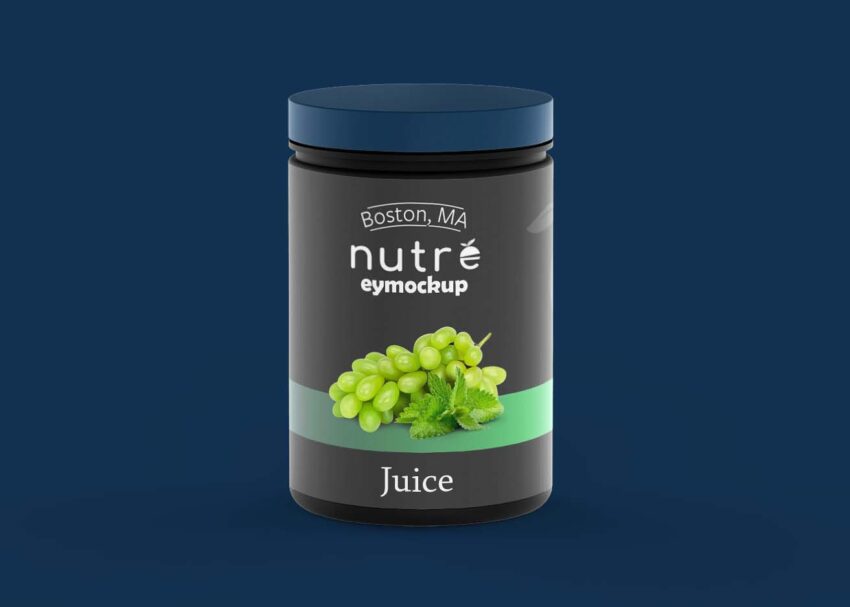 Free Small Supplement Bottle Mockup