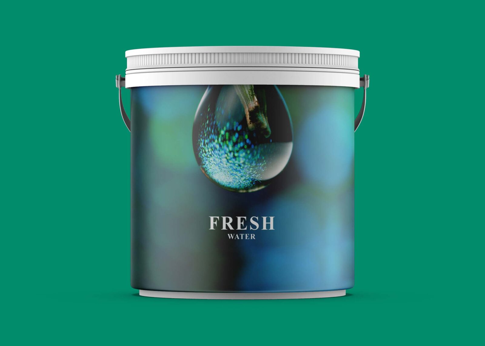 Free Supplement Bucket Mockup