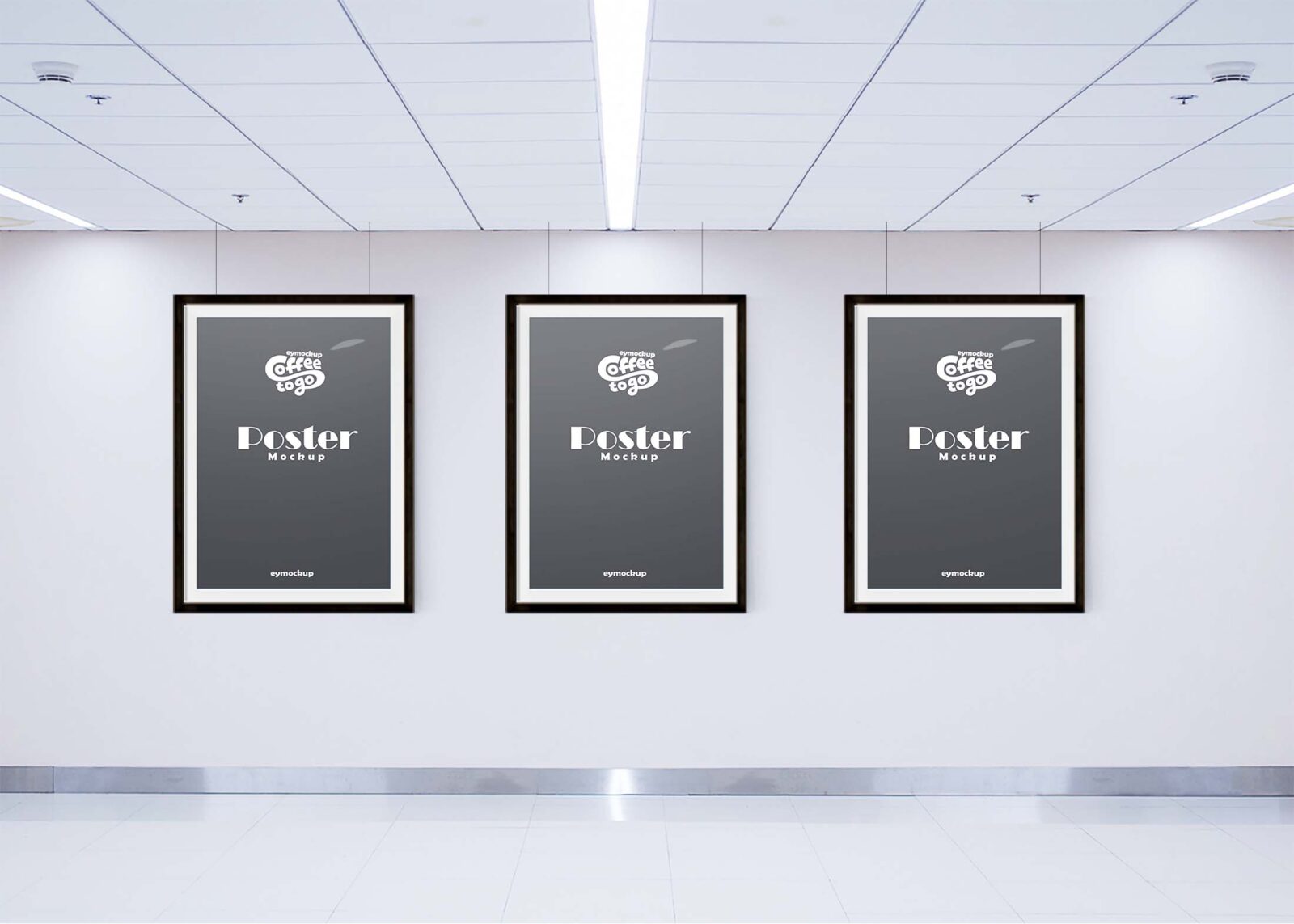Free Three Poster Mockup