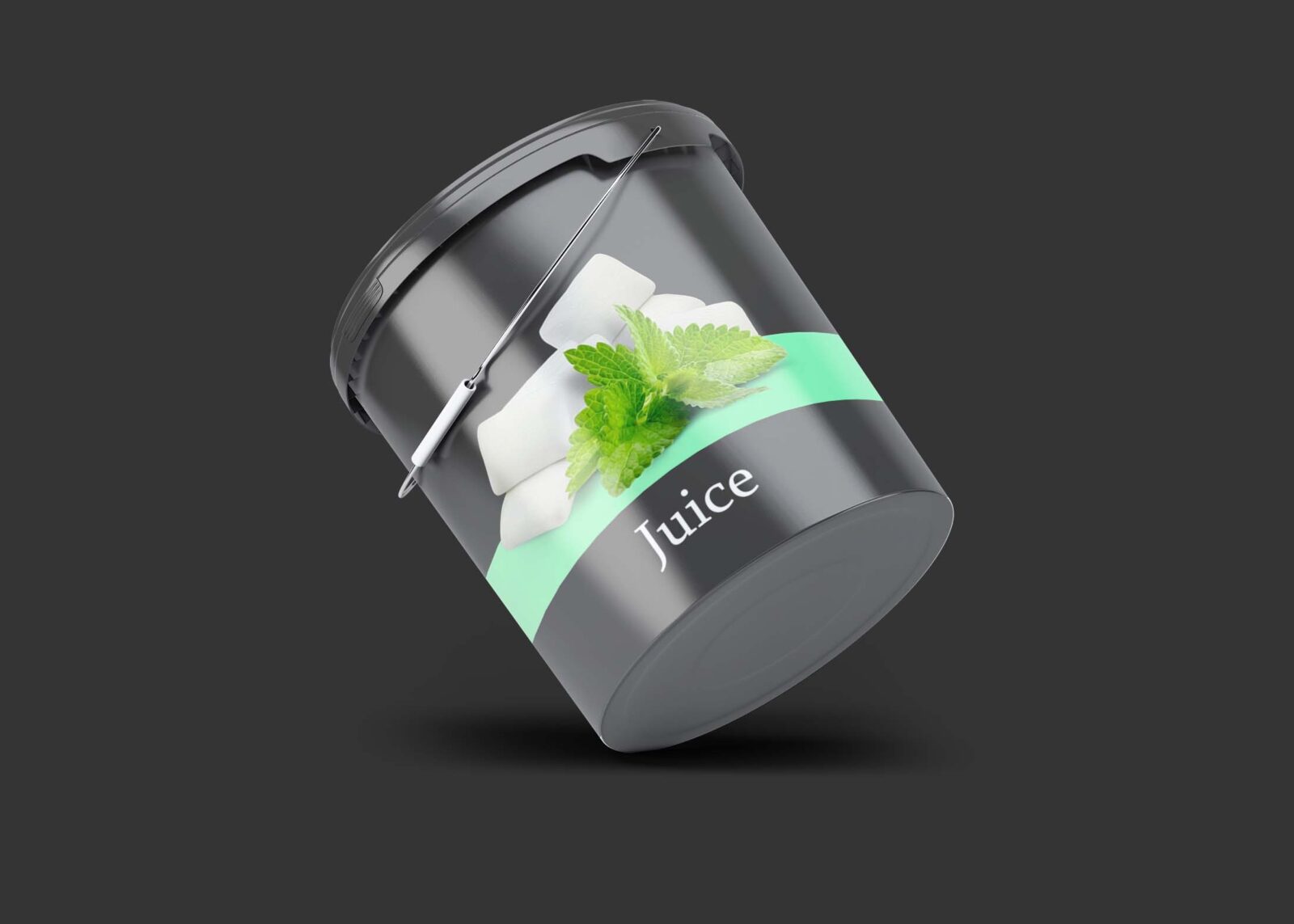 Free Tilt Paint Bucket Mockup