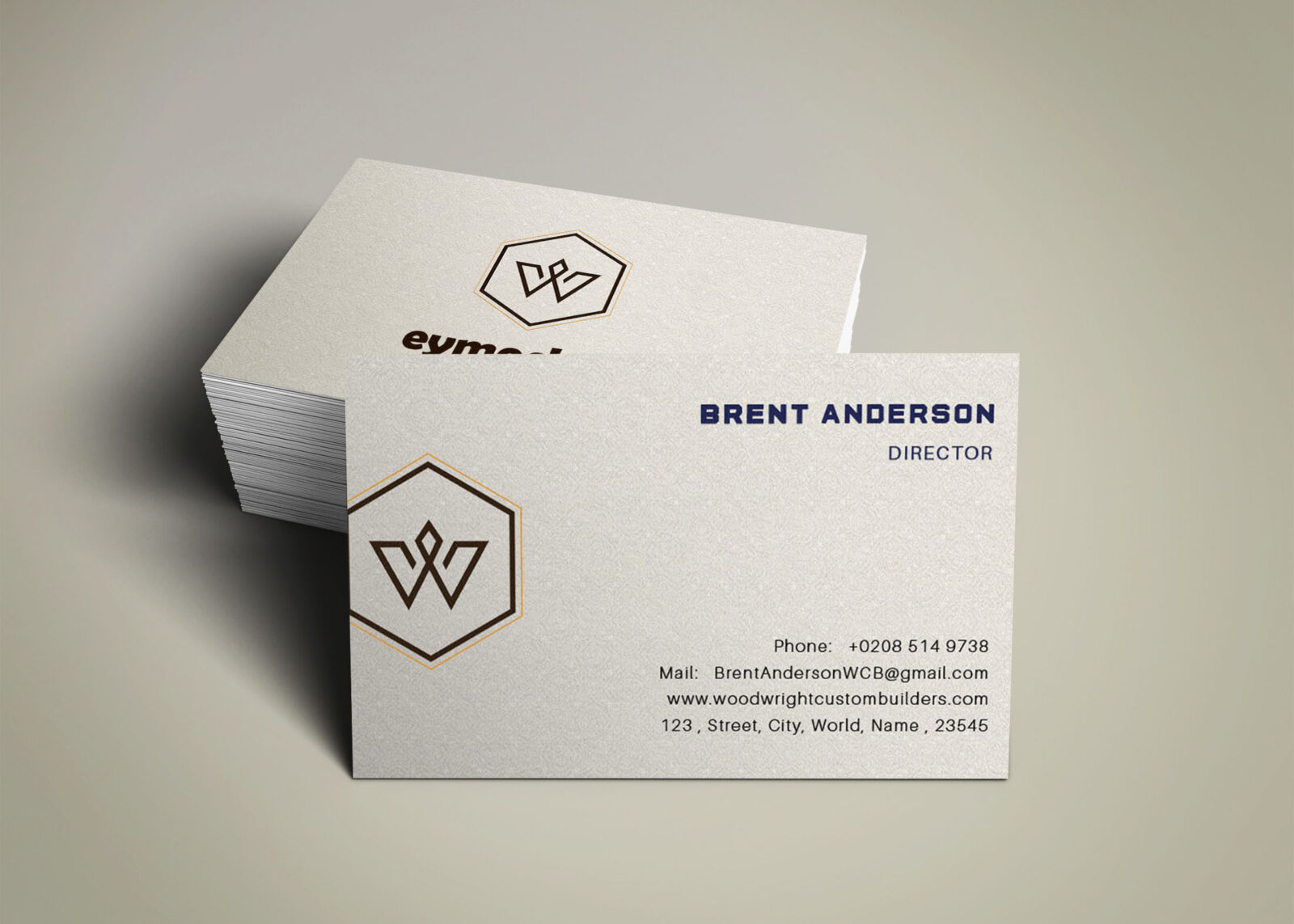 Free Visit Card Mockup